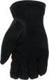 Cat® CAT012222L Split Leather Palm Gloves – Yellow, Large, Boss Therm Synthetic Lined Gloves with Spandex Back...