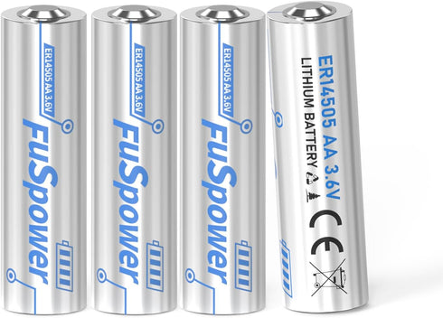 ER14505 Battery 2400mAh 3.6V AA Lithium Battery Li-SOCL? Non-Rechargeable Battery (4 Count (Pack of 1))...