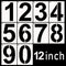 DXCYZ 12 Inch Large Number Stencils Kit 0-9 Address Number Stencil, 10PCS Reusable Plastic Painting Number Templates for Mailbox Signs, Door, Cars...