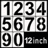 DXCYZ 12 Inch Large Number Stencils Kit 0-9 Address Number Stencil, 10PCS Reusable Plastic Painting Number Templates for Mailbox Signs, Door, Cars...