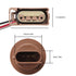 2 Pcs Turn Signal Socket and Pigtail Connector Fit for Fiesta Focus F150 Lincoln Mercury 2003-2019 with Wire Harness Replace 2U5Z13411SA YF1Z13411...
