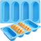 CANIPHA 2 Pack Hot Dog Bun Pan, Silicone Hot Dog Bun Molds Sausage Mold Nonstick & Heat proof Baking Pan Bread Mold for Homemade Hotdog Bun Rolls...