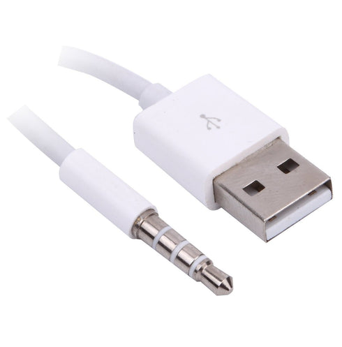 3.5mm Male AUX Plug to USB Adapter for Data Sync & Charging Cable Charger Converter Headphone Audio Extender Jack compatible with iPod Shuffle 3rd...