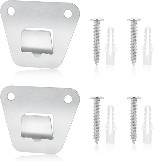 2 Set Wall Fan Bracket Wall Mounting Fan Bracket Metal Heavy Duty Oscillation Fans Concealed Bracket Wall Fan Support Hook Kit with Fastening Scre...