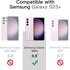 KIOMY Clear Case for Samsung Galaxy S23+ / S23 Plus Shockproof Bumper Protective Cover Hybrid Design Hard PC Back + Flexible TPU Raised Bezel Tran...