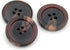 20PCS Resin Round Buttons Craft Sewing Snaps 4 Holes Handmade DIY Accessories (Brown, 20mm)...
