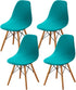 HAOYONG Mid Century Modern Dining Chair Covers Printed Shell Chair Cover Lounge Armless Chair Cover Stretchable Slipcovers for Kitchen, Office, Di...