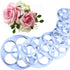KALAIEN Rose Flower Cutters Set Gumpaste Flowers Modelling Tools for Cake Decorating Cookie Mold Sugarcraft Plunger Cutter Mold Set of 6...