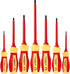 7 PCS 1000V Insulated Screwdriver Set, 3 Phillips and 4 slotted Screwdrivers, with Voltage Tester, CR-V Magnetic Tips, Professional Electrician El...
