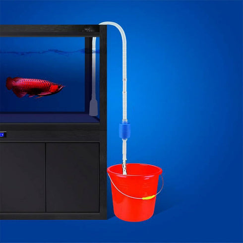 Aquarium Fish Tank Gravel Cleaner Large Syphon Vacuum Water Changer Siphon Hose...