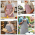 NLUS 2 Pack Kitchen Cooking Aprons, Adjustable Bib Soft Chef Apron with 2 Pockets for Men Women (Blue Pinstripes/Pink Pinstripes)...