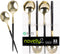 Party Bargains Disposable Plastic Teaspoon Flatware Utensils, 32 Pack, Black/Gold, Novelty Modern Design Kitchen Silverware Cutlery for Household ...