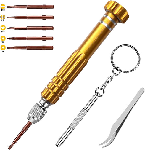 5-in-1 Eyeglass Repair Kit, 3in1 Multifunctional Small Screwdriver Set, Phone Repair Kit, Premium Screwdriver Tools Kit for Repairing Sunglasses, ...
