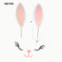 Easter Bunny Cake Topper with Eyelashes Easter Party Cake Decoration Supplies for Birthday Party, Wedding, Baby Shower, Spring Eater Party Decorat...