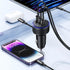 USB-C Car Charger, 3-Port 90W Fast Car Charger, Dual USB-C & USB-A Car Power Adapter, PD3.0 & QC3.0 Fast Charging for iPhone 15/14/13 Pro Max, iPa...