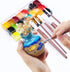 Transon Flat Paint Brush Set 7pcs for Acrylic Watercolor Gouache Oil and Body Painting...