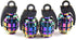 Accretion Aluminum Valve Stem Caps for Car, Motorbike, Trucks, Bike and Bicycle?Colorful?4 Pack...