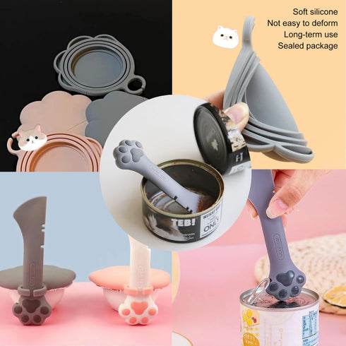 Small Spoon For Short Can, Cat Food Spoon, Wet Food Spoon For Dog Or Cat, Open Can With Spoon, Manual Can Opener(Gray Spoon)...