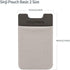 Sinjimoru Basic Cell Phone Wallet Stick on, Card Holder for Back of Phone Working as Adhesive Stretchy iPhone Wallet. Sinji Pouch Basic 2 Grey...