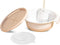 Childlike Behavior 3-in-1 Food Snack Bowl - Baby Suction Plate Set - Self-Feeding Starter Kit Milk with Cereals for Babies with Lid, Training Spoo...