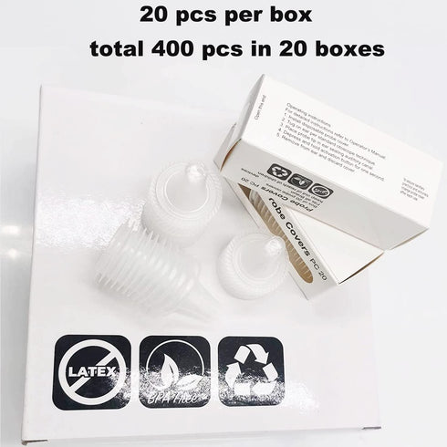 400 Pack Ear Thermometer Probe Covers, Disposable Refill Lens Filters Caps Compatible for All B raun Models Digital Thermometers Sleeve...