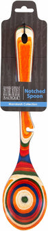 Baltique Marrakesh Collection 12-1/2" Wooden Cooking Spoon with Spoon Rest Notch, Safe for Use on Nonstick...