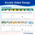30 Pcs Number Line Dry Erase Whiteboard Card, 4”x12” Double Sided Dry Erase Board 0-10 on One Side 0-20 on Other Side, Students Home Classroom Mus...