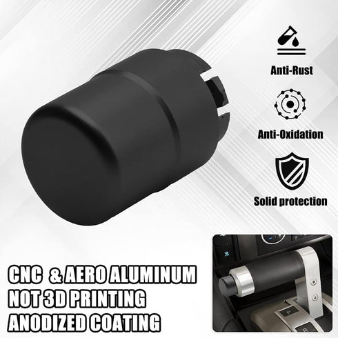 Transmission Shifter Button Knob, Gear Shift Handle Button for Hummer H2 & H2 SUT 2003 to 2009, CNC Aluminum Alloy Anti-Rust Durable for Hummer Ac...