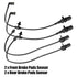 X AUTOHAUX 2 Pair 4M0615121R Front 4M0615121P Rear Brake Pad Electronic Wear Sensor for Audi Q7 2017-2018...