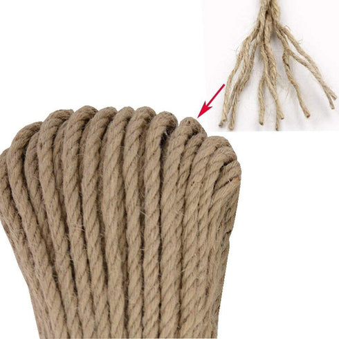 Aoneky Replacement Cat Scratching Post Sisal Rope - Hemp Rope for Cat Tree and Tower (1/4'' 164 Ft)...
