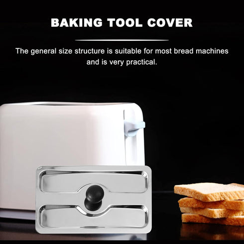 Slice Toaster Lid Toaster Lid 2 Slice Toaster Cover Bread Maker Cover Stainless Steel Toaster Appliance Top Cover Bread Machine Cover Sandwich Mac...
