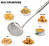 Slotted Spoon Stainless Steel For Cooking Deep Frying Metal Skimmer Spider Strainer Ladle Heavy Duty Professional Long Handle...
