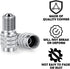 20 Pcs Double Seal Valve Stem Cap Inflate Tire Valve Caps Flow Through Tires Air Cap Tire Stem Valve Caps Metal Valve Cap for High Pressure Truck ...