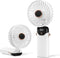 Portable Handheld Fan,6 Speeds 2400mAh Mini Desk Fan Foldable USB Design Rechargeable,Up to 6H Use Time, Personal Small Cooling Fans for Makeup Ey...