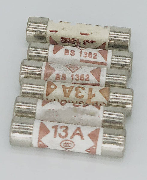 Cartridge Fast Blow Tube,Ceramic Cartridge fuses 13A 250V Ceramic Fuse 6x25mm for Power Strip Experiment Circuit Appliance Repair - (6-Pack)...