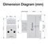 Digital Display Energy Meter - AC Rail-Mounted Meter Electricity Usage Monitor for Voltage, Current, and Energy Consumption Measurement - GT2P-UID...