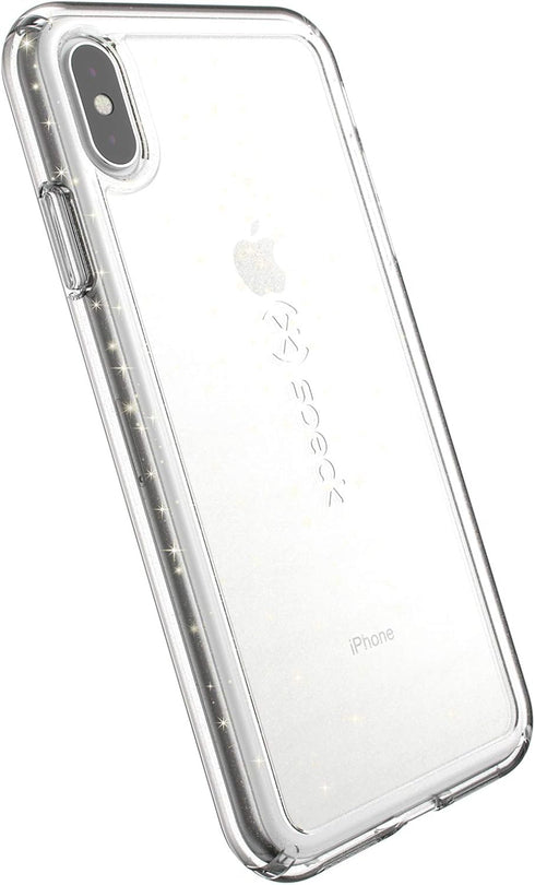 Speck Products GemShell Glitter iPhone Xs Max Case, Clear with Gold Glitter/Clear...