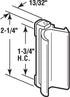 Prime-Line F 2572 Spring-Loaded Sliding Keller Window Latch and Pull, Aluminum (Single Pack)...
