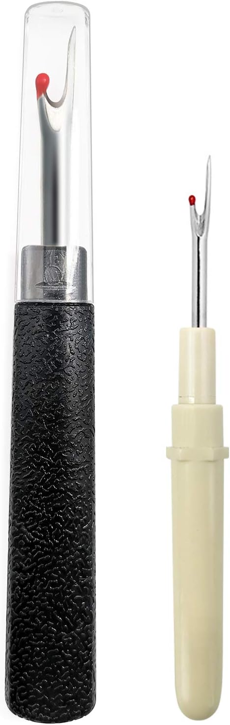2PCS Seam Rippers, Sharp Sewing Seam Thread Remover Stitch Unpicker with Ergonomic Handles for Needle Work Patterns and Sewing Clothes...
