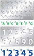 Metal Number Alphabet Stencils Mixed Letter Number Stencils Stainless Steel Number Alphabet Template for Painting Wood Carving Drawings Woodburnin...