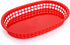 Cedilis 40 Pack Fast Food Baskets, 10.5 x 7 Inch Plastic Baskets, Food Service Tray for Hot Dogs, Burgers, Sandwiches, Fries, Barbecues, Picnics, ...