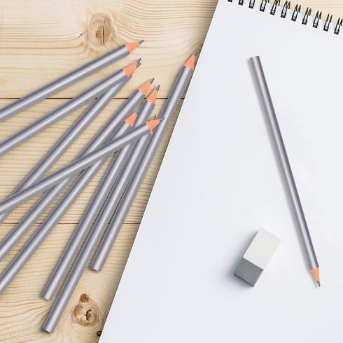36PCS Drawing Pencils, Silver Surface Marking Pencils Hard Black Core Carpenter Marking Pencils for Woodworking Marking, Drawing tools...