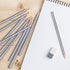 36PCS Drawing Pencils, Silver Surface Marking Pencils Hard Black Core Carpenter Marking Pencils for Woodworking Marking, Drawing tools...