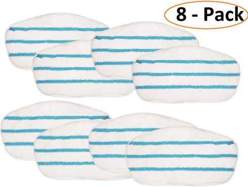 Flintar Replacement Mop Pads, Compatible with PurSteam PureSteam ThermaPro 211 10-in-1 Steam Mop Cleaner, 8-Pack...