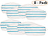 Flintar Replacement Mop Pads, Compatible with PurSteam PureSteam ThermaPro 211 10-in-1 Steam Mop Cleaner, 8-Pack...