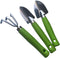 Mini Kids Garden Tool Set for Toddler with Trowel, Cultivator, Transplanter 3 Piece Mental Hand Tools (Green)...