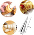 30pcs Non-Stick Cream Horn Cones Tubes Stainless Steel Conical Croissant Pastry Baking Moulds Set, Cannoli Form Roll Mold Corner Shaper for Christ...