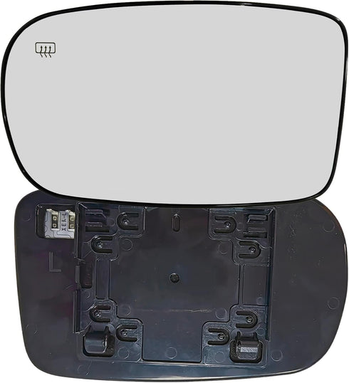 Driver Left Side Heated Mirror Glass Wiht Backing Plate Compatible with Chrysler 200 300,2011-2021 Dodge Charger Replace 68101147AA...