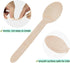 100 Pack Wooden Spoons Disposable - 6.3 Inch Length Biodegradable Cutlery - Compostable Bamboo Spoon For Chocolate, Coffee, Flavor, Ice Cream, Des...