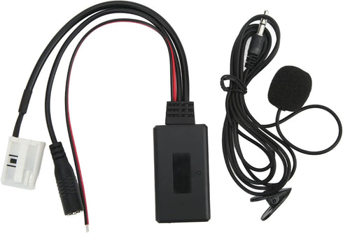 Audio Cable, Bluetooth AUX Music Interface Adapter Audio Cable Qiilu Bluetooth Aux in Cable with Microphone Replacement for Benz W169 W245 W203 W2...